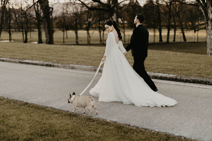 WEDDING VELVET LEASH