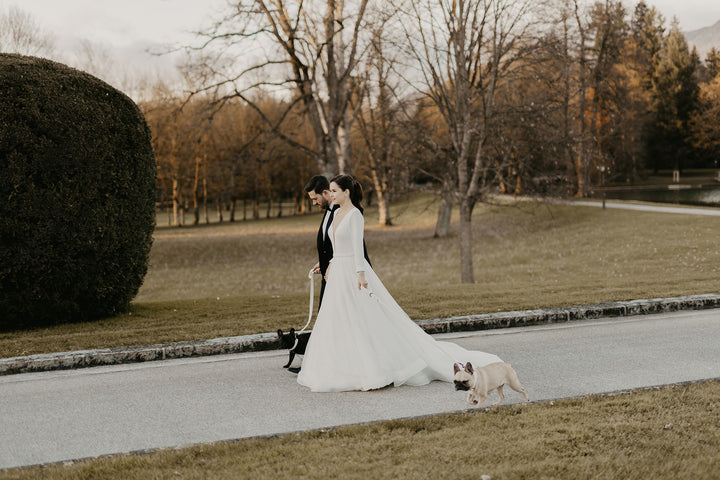 WEDDING VELVET LEASH