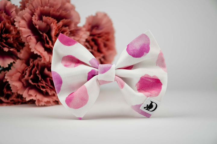 PINK POLKA BOW TIE