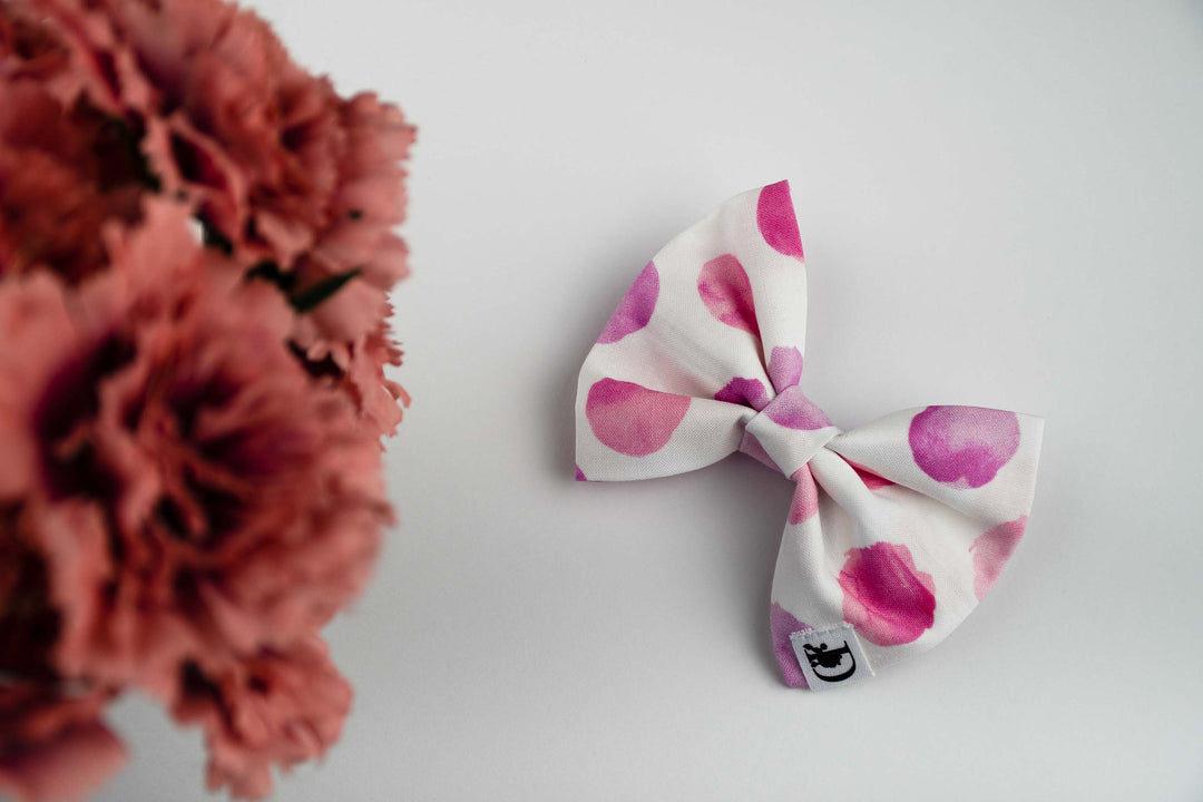 PINK POLKA BOW TIE