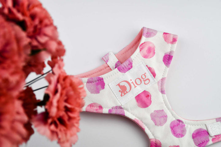 PINK POLKA CHEST HARNESS