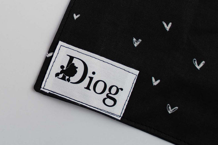 BLACK HEART BANDANA